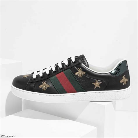 gucci bee star|Gucci ace bee embroidered.